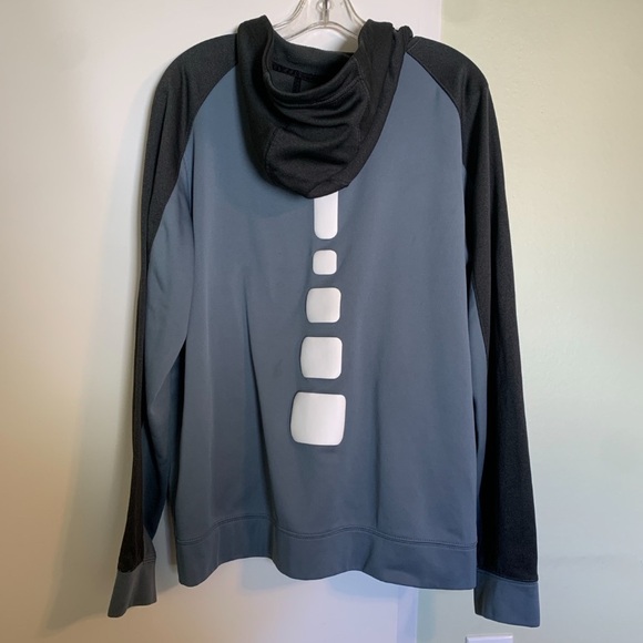 Nike Mens Therma-Fit Blue & Gray Full-Zip Long Sleeve Elite Hoodie. Size XL - Picture 7 of 12